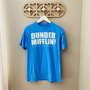The Office Dunder Mifflin Inc Tee Shirt Blue Sz Medium